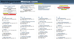 Desktop Screenshot of narragansettmenus.com